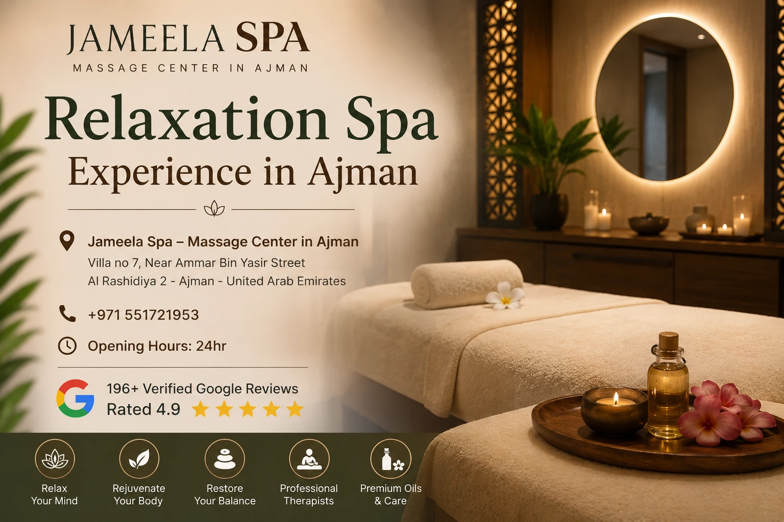 Relaxation Spa Experience in Ajman